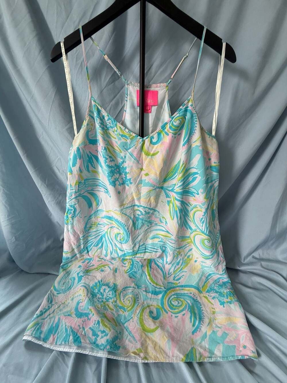 Lilly Pulitzer Printed Spaghetti Strap V-Neck Chemise Sleep Dress